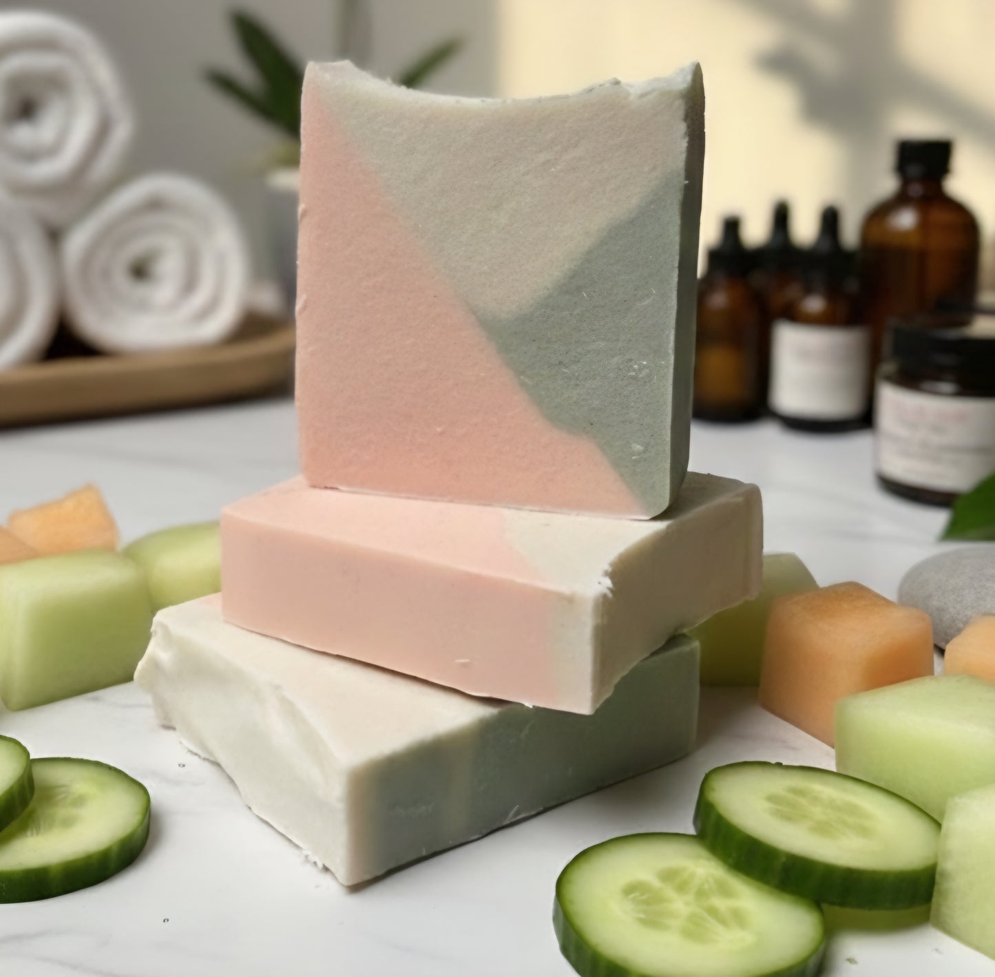 Goat Milk Soap - Cucumber Melon (3.5oz)