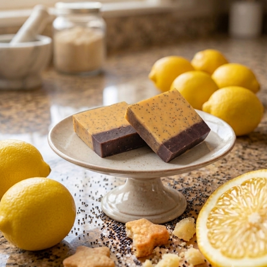 Goat Milk Soap (3.5oz) - Lemon Poppyseed