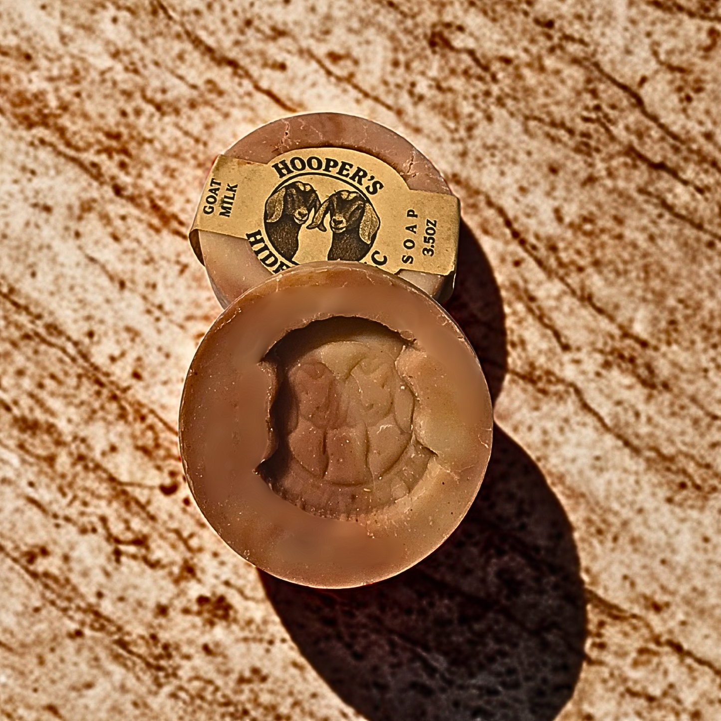 Goat Milk Soap (3.5oz) - Blood Orange Pucks