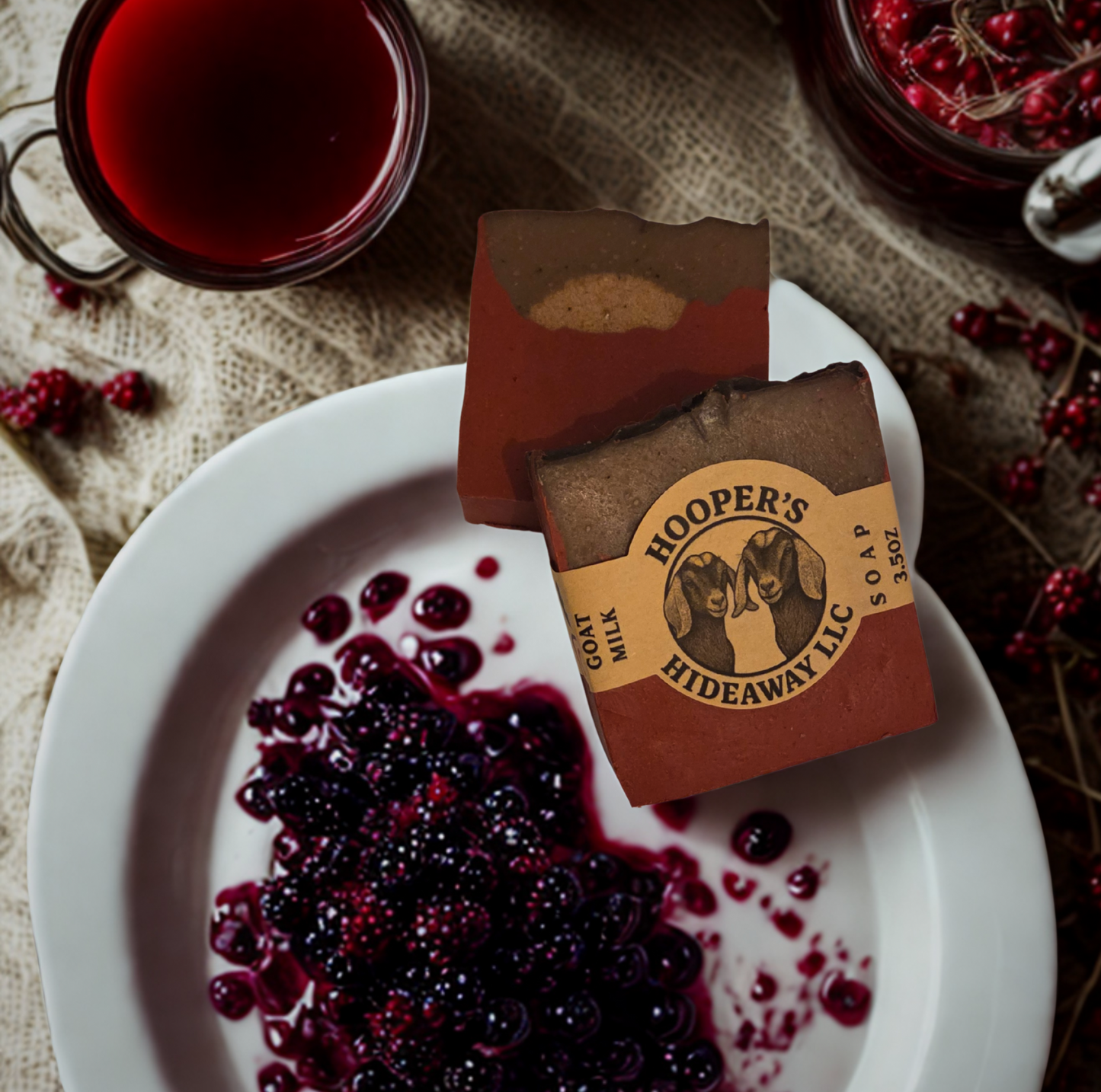 Goat Milk Soap (3.5oz) - Wildberry Mead