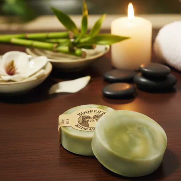 Goat Milk Soap (3.5oz) - Cucumber Mint Pucks