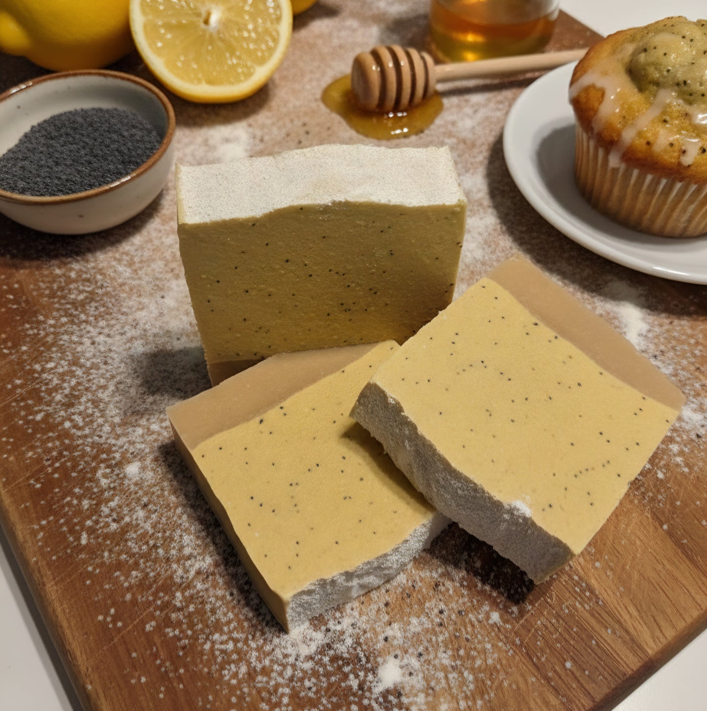 Goat Milk Soap (3.5oz) - Lemon Poppyseed