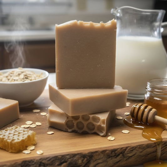 Goat Milk Soap - Oatmeal, Milk, Honey (4.0 oz)