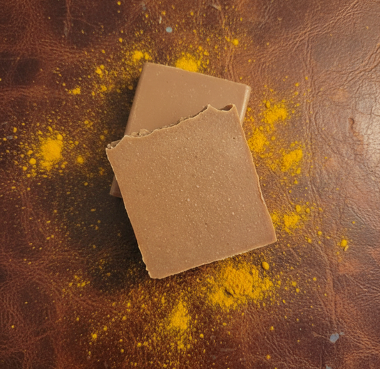 Goat Milk Soap (3.5 oz) - Vintage Leather & Tumeric