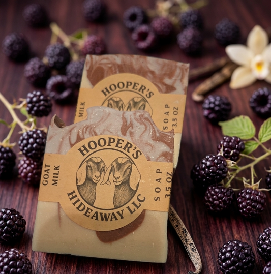 Goat Milk Soap (3.5 oz) - Black Raspberry Vanilla