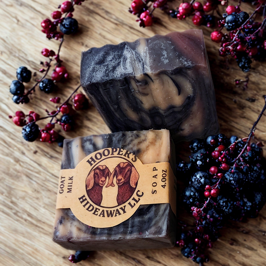 Goat Milk Soap (4.0oz) - Black Currant Oak