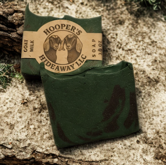 Goat Milk Soap (3.0oz) ‐ Camo Bourbon Sandalwood